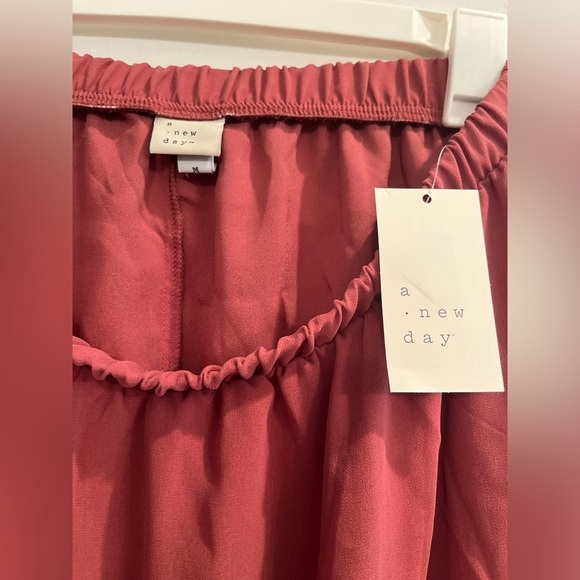 A New Day ruffle midi skirt in rose pink, size medium, new! - Picture 6 of 10